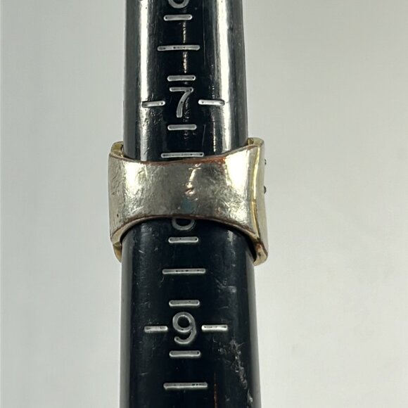 Kenneth Cole Womens Ring Size 8 Silver Tone Modernist Cobblestone Look Statement - Picture 7 of 8